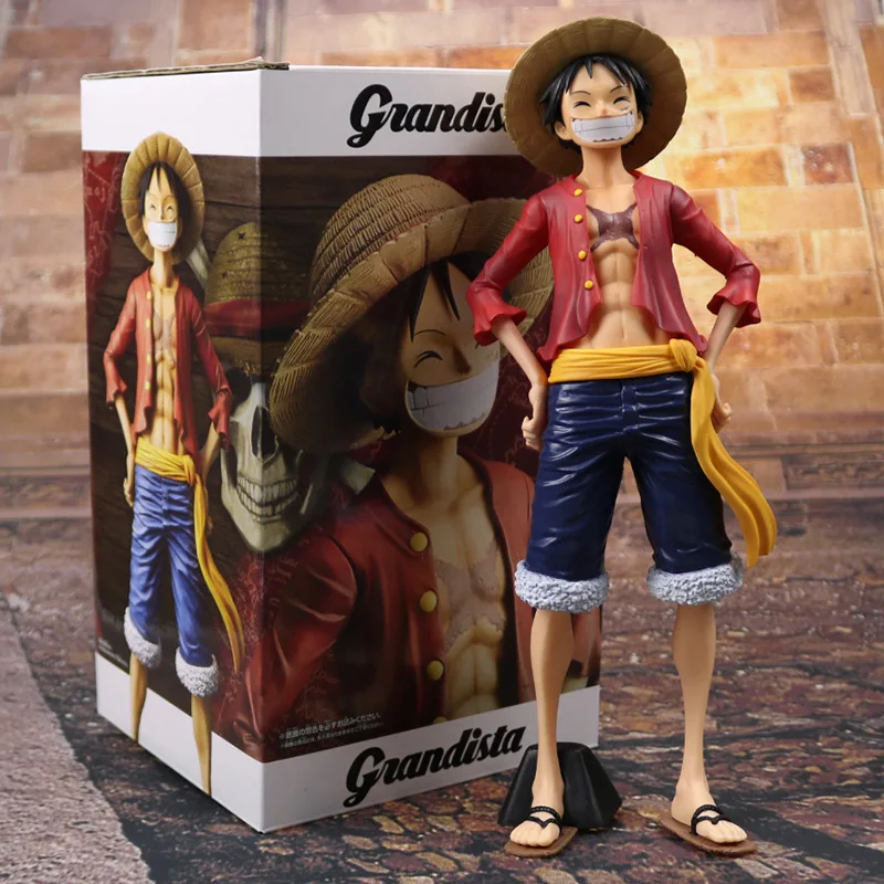 

27cm Grandista One Piece Monkey D Luffy Figure Toy Grandline Men Luffy Anime Collectible Model Dolls