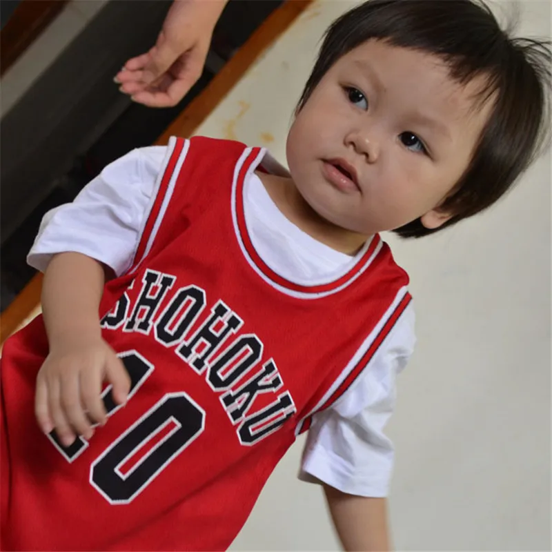 

Boys Girls Anime Shohoku School Basketball Team Cosplay Costume Sakuragi Hanamichi Jersey Tops Shirt Sport Wear Uniform 2-12T