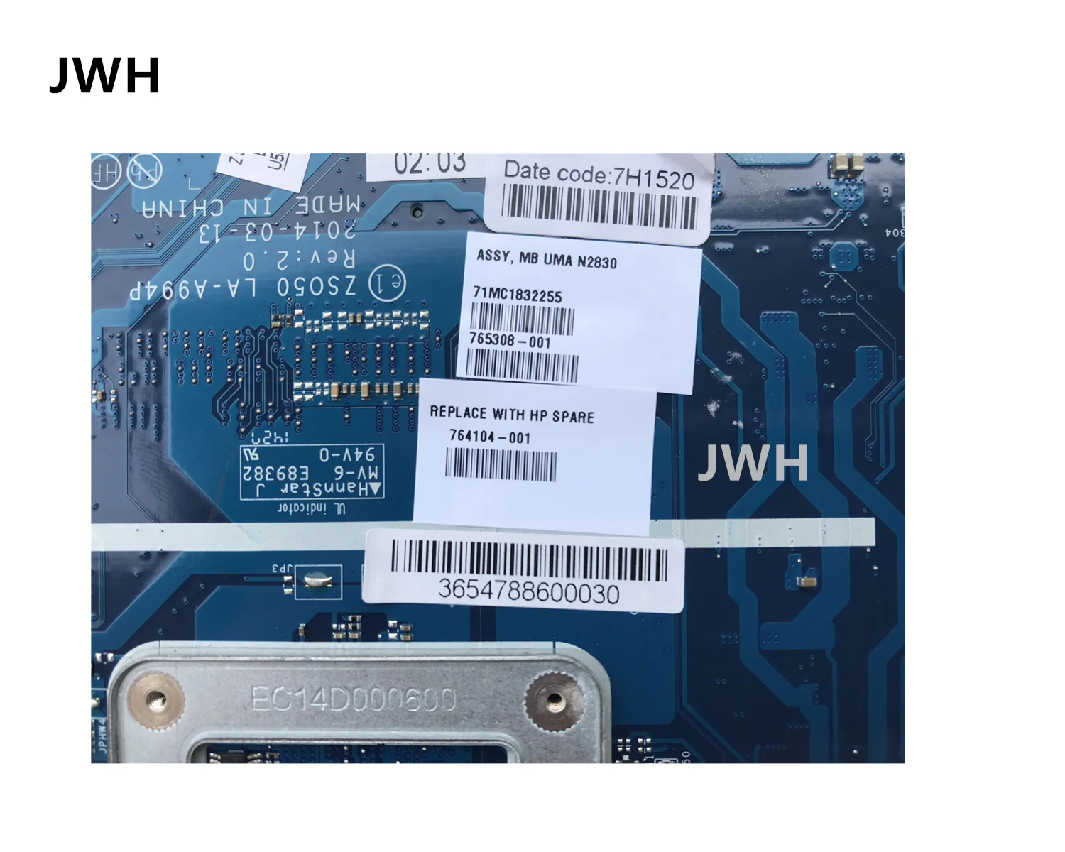Для hp 15-r материнская плата N2830 LA-A994P 764104-001 764104-501 764104-601 тестирование работы