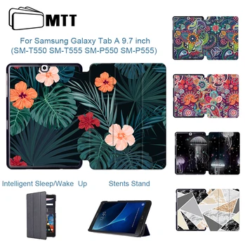 

MTT PU Leather Case For Samsung Galaxy Tab A 9.7 inch SM-T550 SM-T555 SM-P550 SM-P555 Magnetic Flip Stand Cover Tablet funda