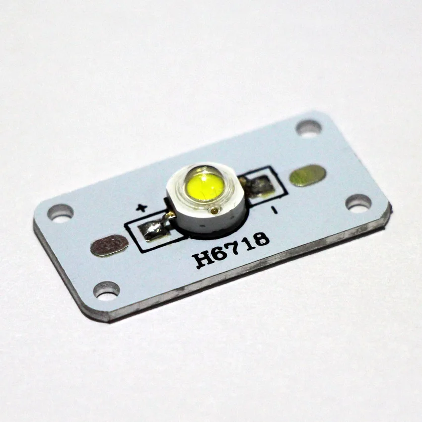 

20 pcs /lot 1W 8000-10000K aluminum substrate with lamp beads small square high power LED single lamp bead pcb , free shipping