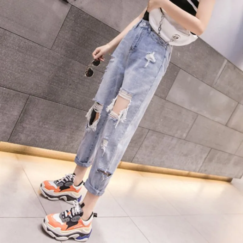 Woman Jeans High Waist Ripped Jeans 2020 Sale Items For Clothes Wide Leg Denim Clothing Blue Streetwear Fashion Vintage Pants Woman Jeans High Waist Ripped Jeans 2020 Sale Items For Clothes Wide Leg Denim Clothing Blue Streetwear Fashion Vintage Pants