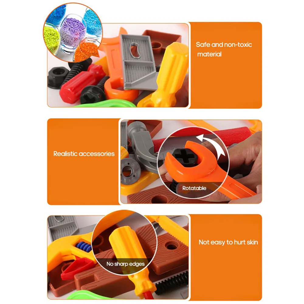 Детский набор инструментов для игры малышей ролевые игры Набор инструментов аксессуары Развивающие игрушки для детей Подарки