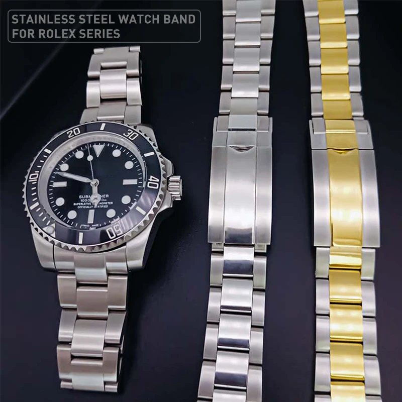 Ремешок для часов Rolex SUBMARINER DAYTONA GMT яхта-Master из твердой нержавеющей стали |