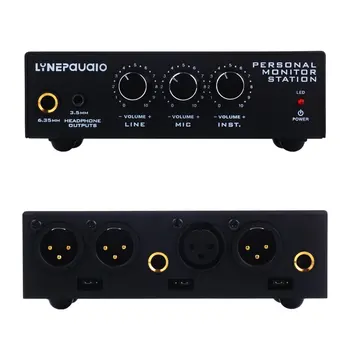 

Professional Three-Channel Stereo Microphone Mixer Balanced Signal Output With Headphone Monitor Volume Adjuster