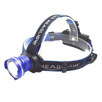 

2000 Lumen XML T6 LED Headlamp Zoomable Headlight Rechargeable Head Lamp Light Waterproof Forehead Torch Frontal Flashlight