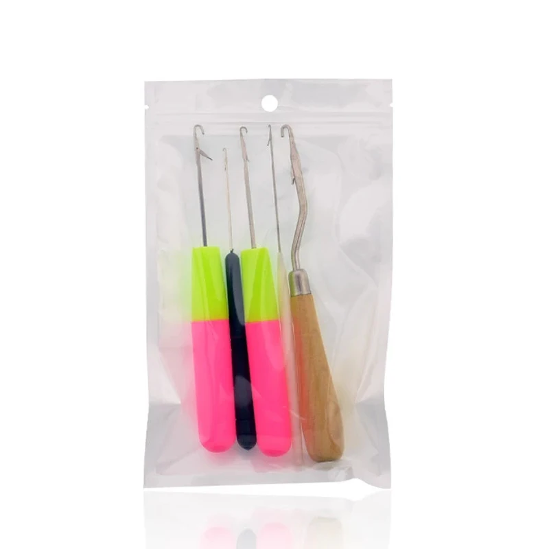 Sewing Craft Crochet Hook Needles 5pcs Set With Latch & Micro French Branding Hair Extensions Dreadlocks Wig Making Tools Best Sellers In Hair Extensions & Wigs