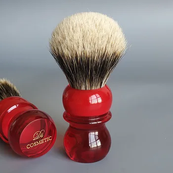 

Dscosmetic queen red handle 2band badger hair shaving brush for man wet shave