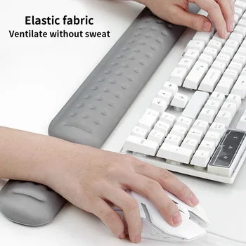 

Memory Foam Laptop Keyboard Pad Wrist Rest Support Pad Cushion for Office Work and PC gaming Wrist Pain Relief