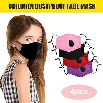 

4pcs Kids' Mask Baby Reusable Dustproof Pm2.5 Pollution Respirator Cover Masks Breathable Masque Health Care Maska Mascarillas