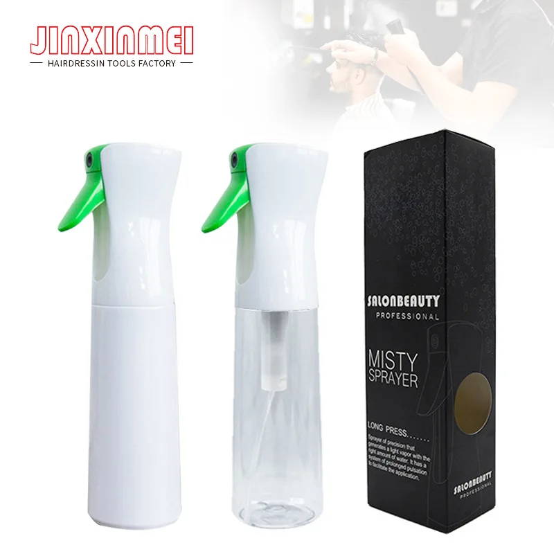 Garrafa de Alta Hairdressing Spray Pressão Contínua Fina Névoa Recarregável Salão Barbeiro Ferramentas Stly Pulverizador Água 200ml - 300ml 1 200ml 300ml hairdressing spray garrafa de alta