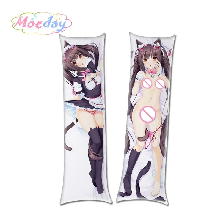 Красный Наволочки NEKOPARA Chocolat и Vanilla Cat Girl - Цвет: Красный