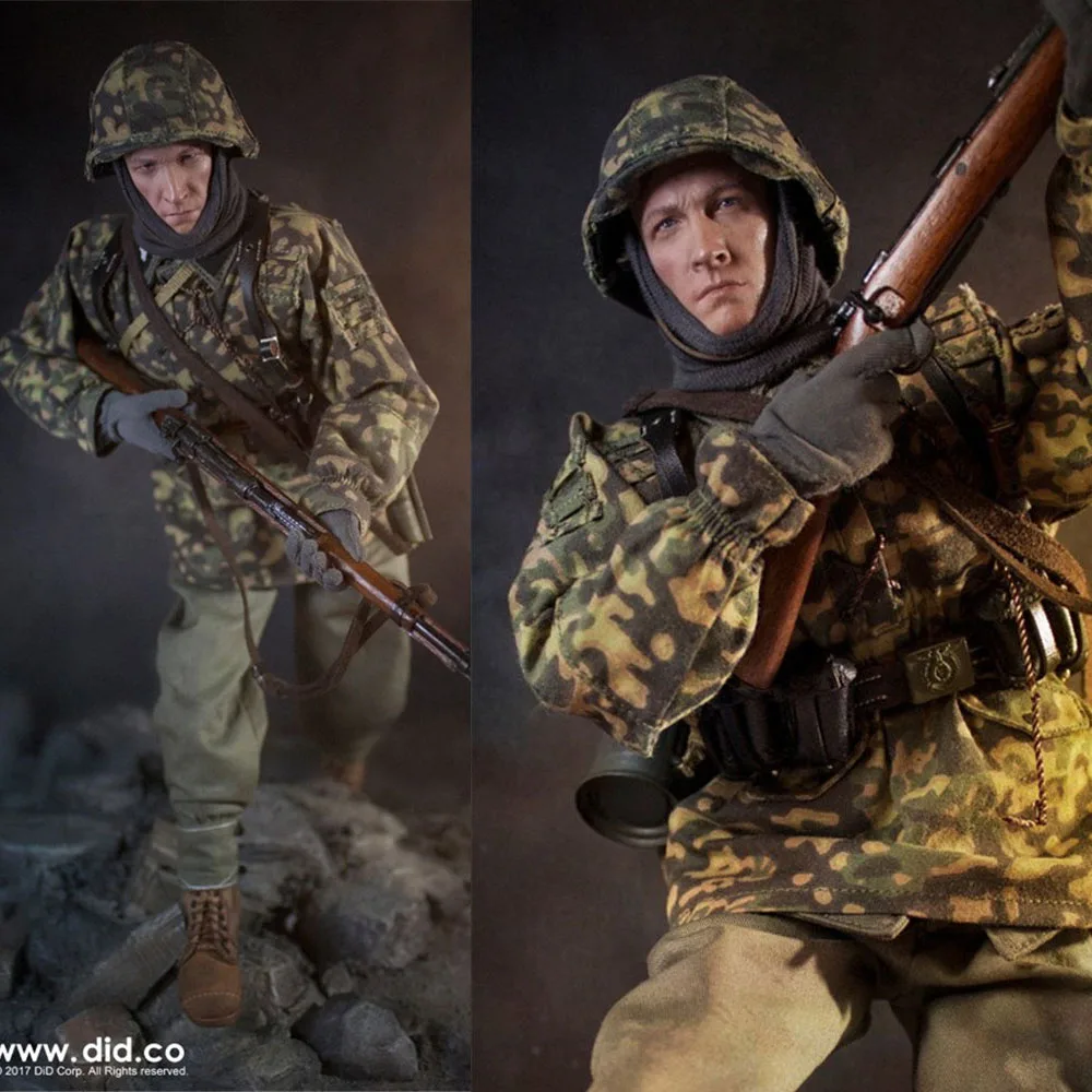 

D80127 1/6War II Gamany Third Armored Division MG34 Machine Gunner Full Set Action Figure Dolls For Collection