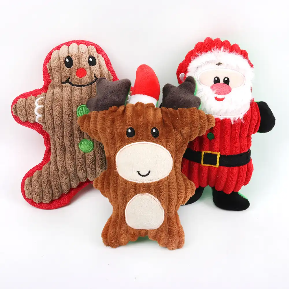 gingerbread man dog toy