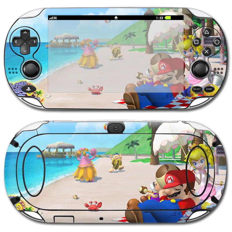PS Vita psv 1000 наклейки для видеоигр s Ptotector Обложка виниловые наклейки для Play Station Vita1000 Marios наклейка для кожи