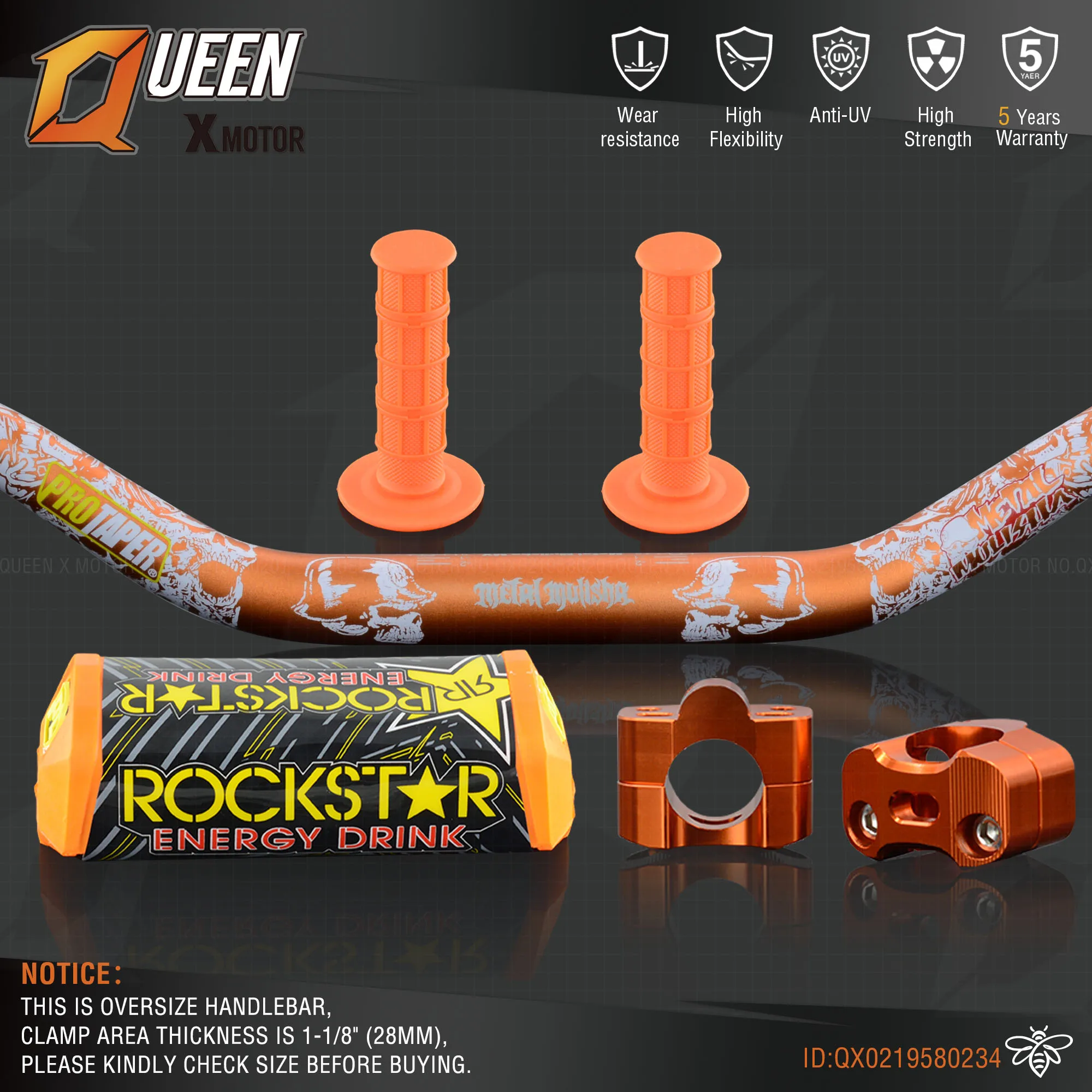 Руль для Pro Taper Pack Bar 1-1/" 6 дней Fatbar Колодки Ручки Pit Pro Racing Dirt Pit Bike мотоцикл с адаптер cnc