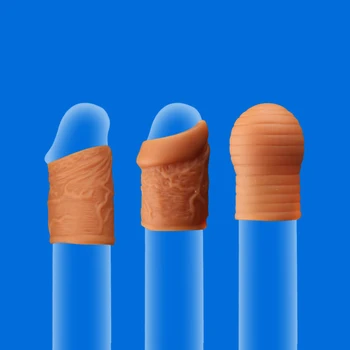 Cock Ring Penis Enlargement Glans Foreskin Rings Male Chastity Cage Penis Massage Lock Semen Delay Ejaculation Sex Toys For Men 3