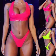 Women Sexy Solid Bikini Swimwear Bathing Suit Swimsuit Bandage Push-up Padded Bra High Waist Summer Beachwear Brazilian Women Sexy Solid Bikini Swimwear Bathing Suit Swimsuit Bandage Push-up Padded Bra High Waist Summer Beachwear Brazilian