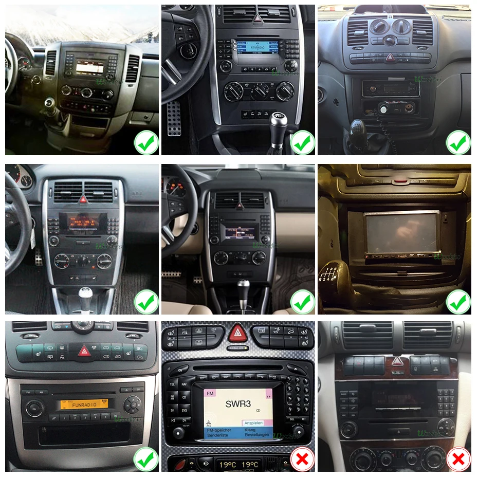 Clearance DSP Android 9.0 64G IPS 2 din DVD For Benz Sprinter B200 W209 W169 W169 W245 B170 Vito W639 Viano Crafter LT3G A180 A160 W906 4