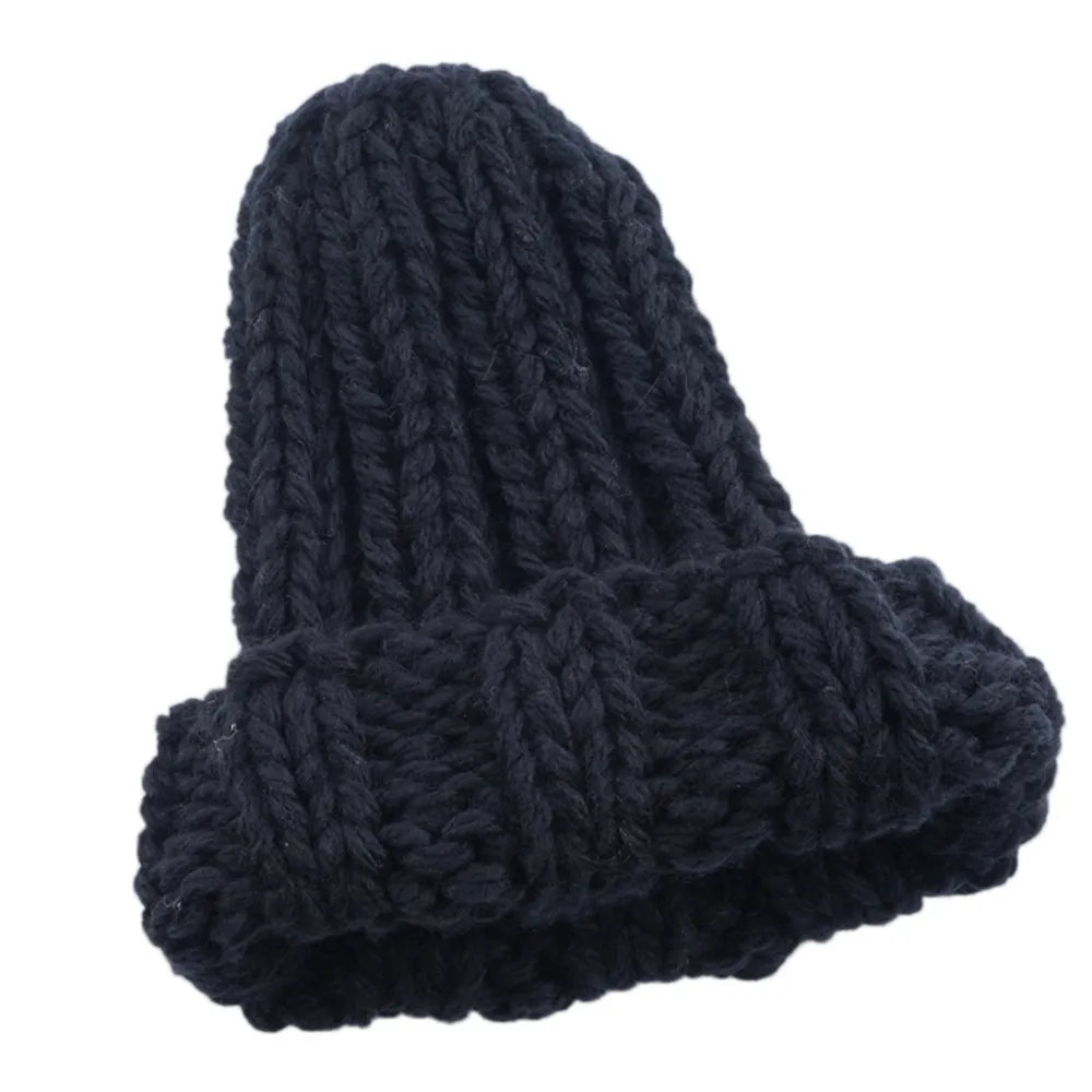 Black Hat Зимняя женская шапка, новая осенняя женская теплая шапка из искусственного меха, вязаная шапочка для девочки, шапки, Женская шляпка, женские толстые эластичные шапки - Цвет: Black Hat