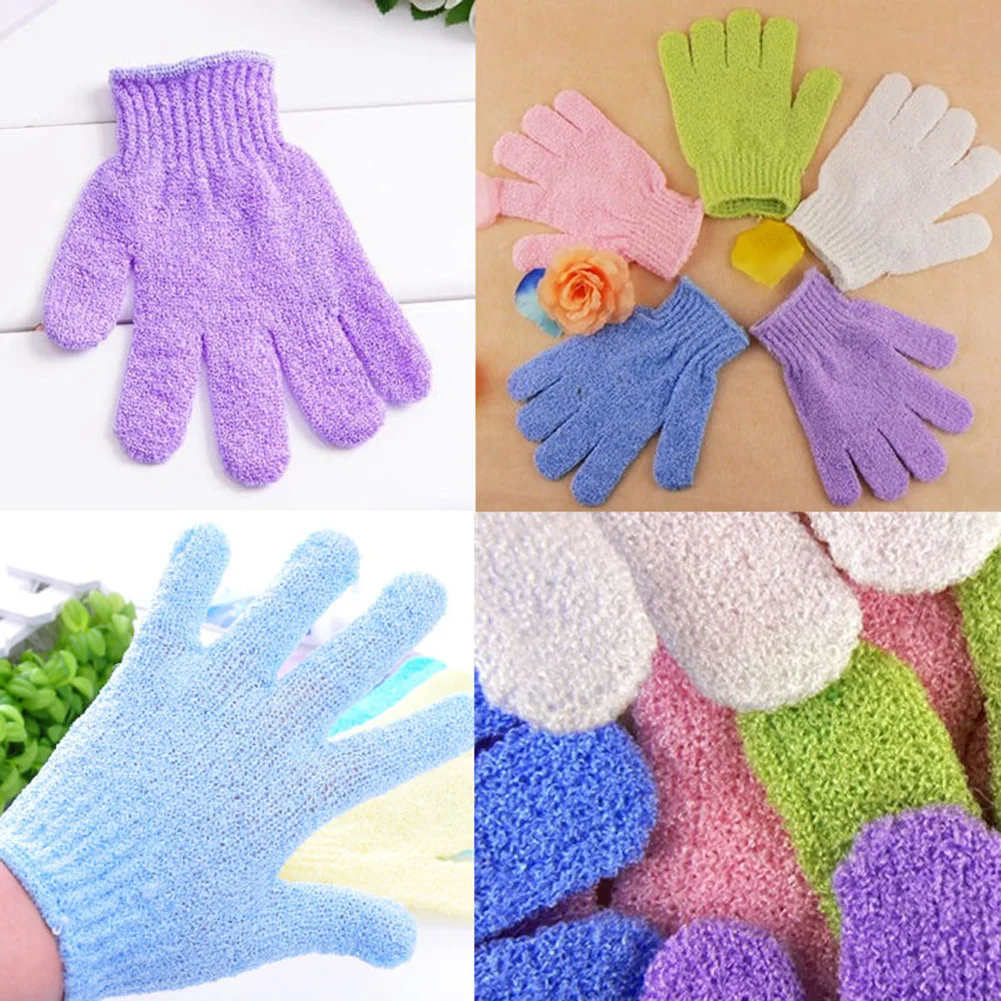 1x Shower Exfoliating Body Scrub Glove Dead Skin Removal Massage Spa Bath Mitt