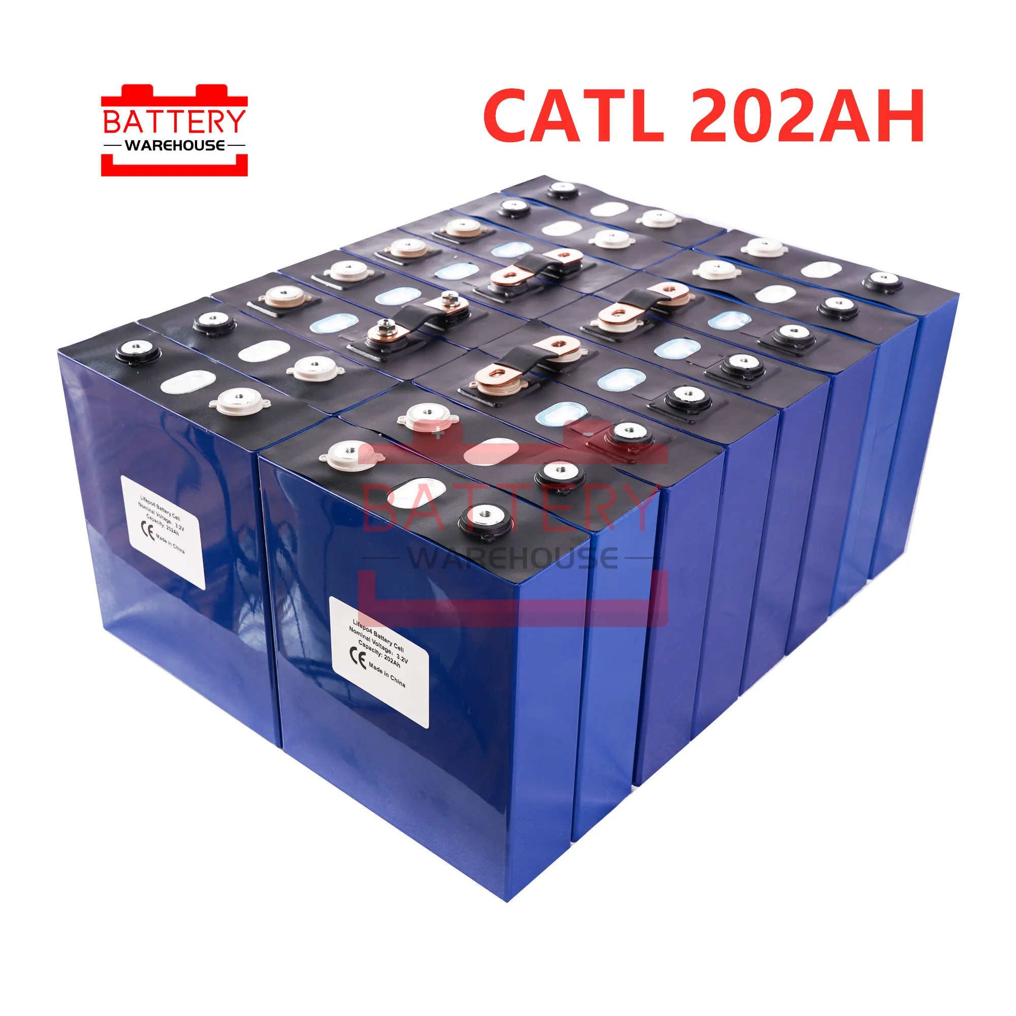 

48PCS CATL LIFEPo4 battery 3.2v200AH Battery warehouse 48V cell for 128V200AH Lifepo4 Lithium iron phosphate EU US TAX VAT FREE