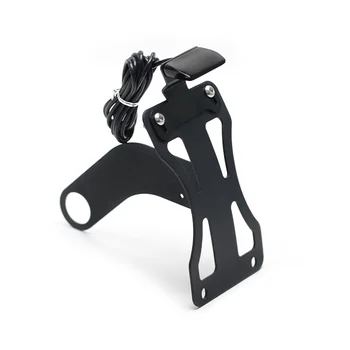 

For SUZUKI HAYABUSA GSXR 600/750/1000 GSXS1000/F GSF1250 Curved Vertical Side Mount Registration License Plate Holder