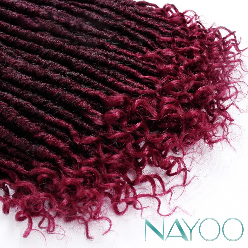 

Nayoo Hair Faux Locs Crochet Braids Goddess Locs Braiding Hair Synthetic Dread locs Crochet Hair Extensions 16 Inch Soft