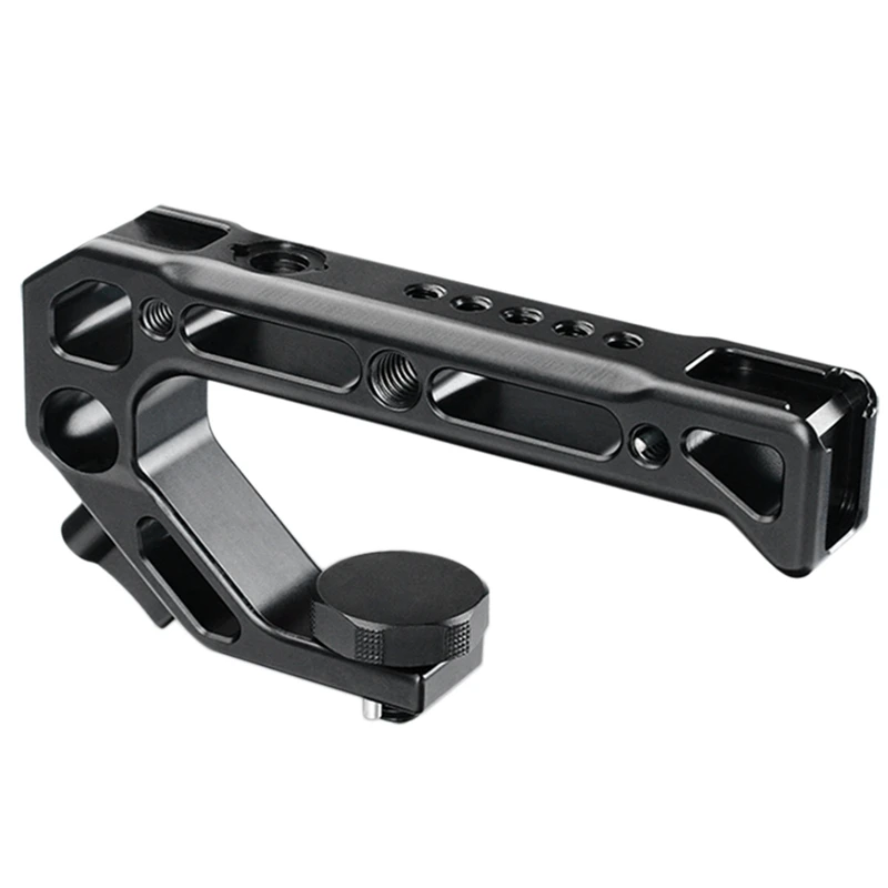 

UURig R008 Camera Cold Shoe Handle Grip Handgrip with Arri Locating External Monitor Mic for Nikon Canon M50 Sony DSLR Cameras
