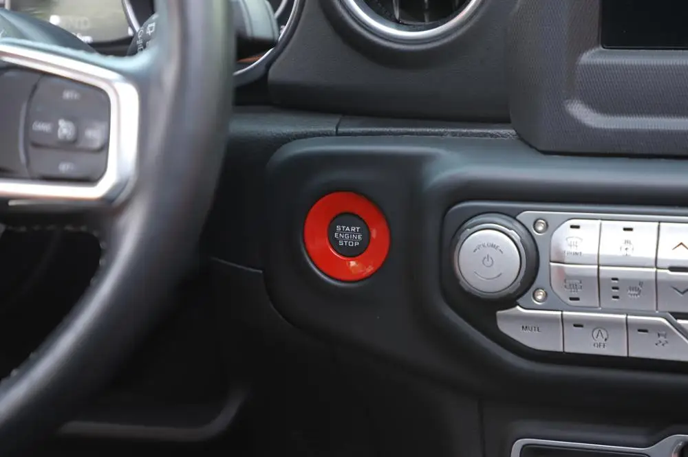 Для 2018 2019 Jeep Wrangler JL JLU 2020 Гладиатор JT кнопка запуска и остановки автомобиля ручка
