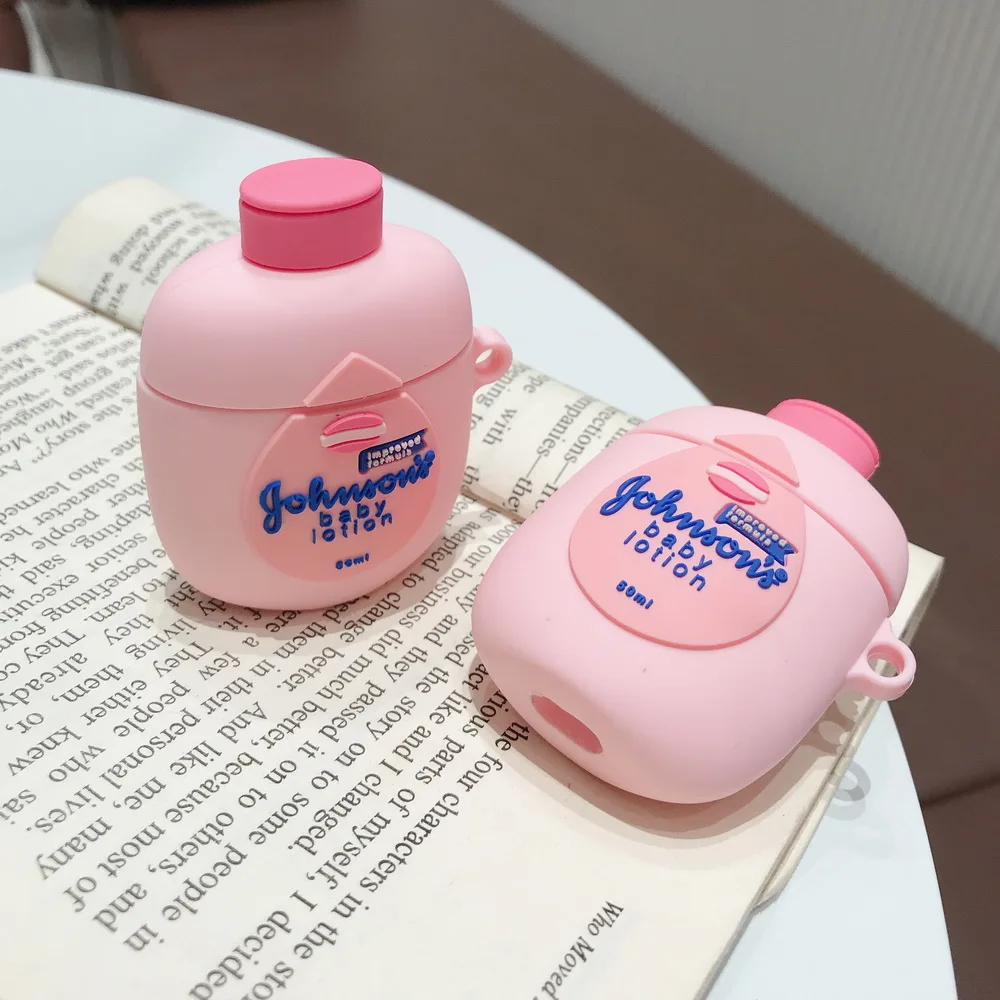 Детский лосьон Джонсон 3D Мягкие силиконовые Airpods милый подарок для Apple Airpods2 Bluetooth наушники чехол