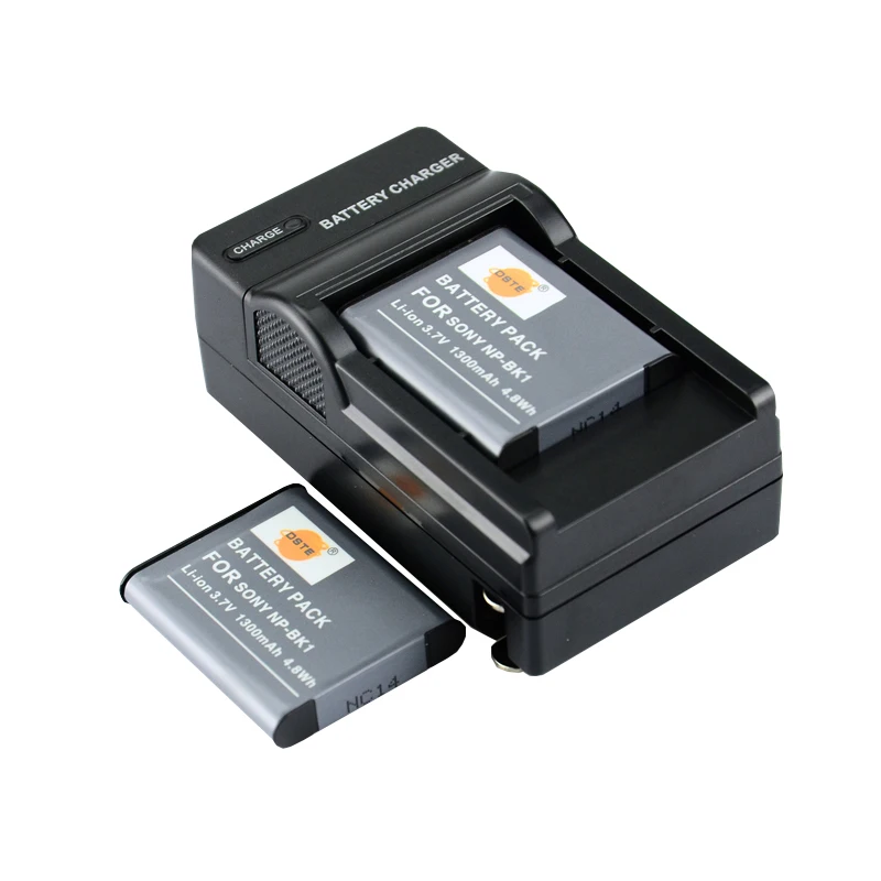 3 шт. 1300 мАч 3,7 V DSTE NP-BK1 NPBK1 Батарея Зарядное устройство для sony DSC-S750 DSC-S780 DSC-S850 DSC-950 DSC-980 W180 W190 W370 Камера