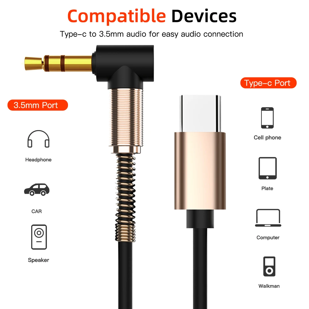 Автомобильный аудиокабель с разъемом USB Type C и штекером 3 5 мм|Кабели VGA| |