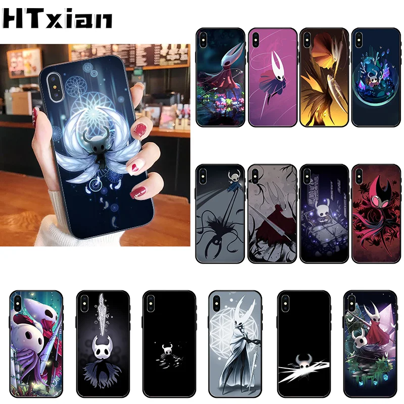 HTXian полый рыцарь черный мягкий чехол для телефона из ТПУ iPhone 11 pro XS MAX 8 7 6 6S Plus X 5 5S SE