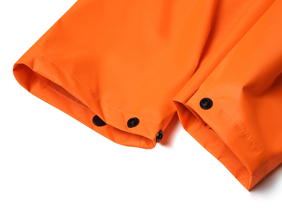 Men's Raincoat Rain Jacket Long Hooded 
