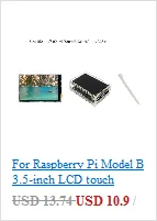 Для Raspberry Pi 4 модели B/3B+/3B/2B/B+ 3,5 дюйма ЖК-дисплей сенсорный дисплей+ стилус для сенсорного экрана Замена аксессуары