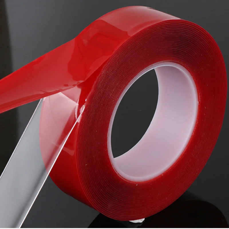 

XXYYZZ Double-sided length 3M width 6/8/10/12 / 15MM strong transparent transparent acrylic foam tape double-sided tape