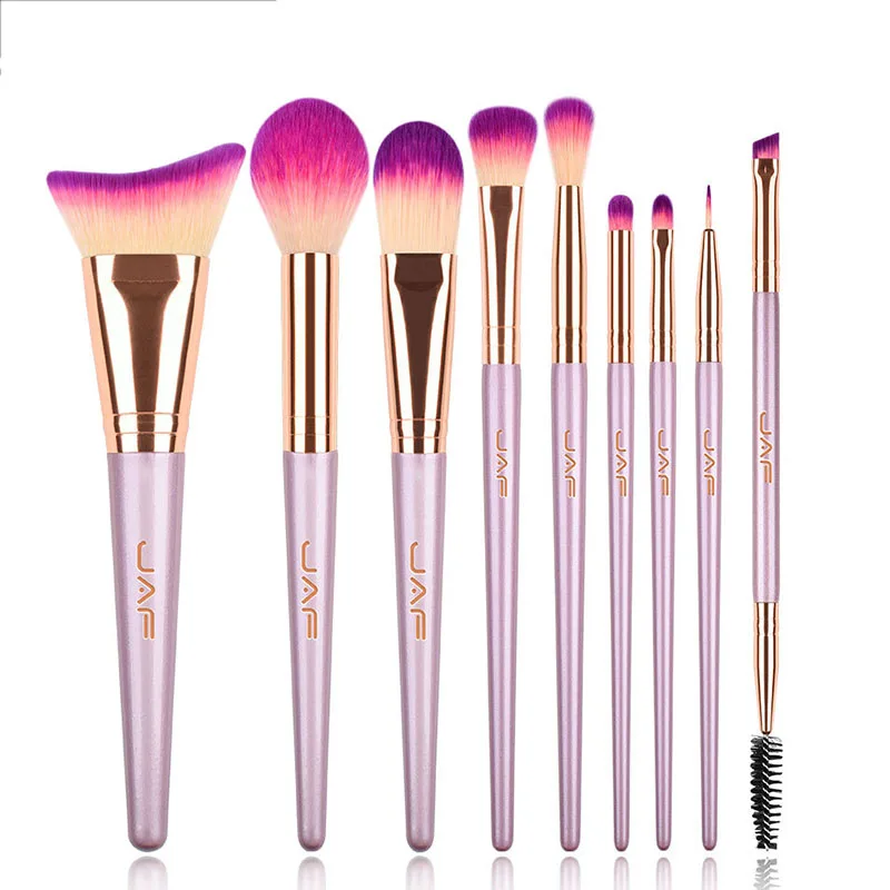 

9pcs Makeup Brushes Set Soft Nylon Hair Profession Beauty Tools Large Eye Make up Brushes Makeup Wooden Handle Repair Brush
