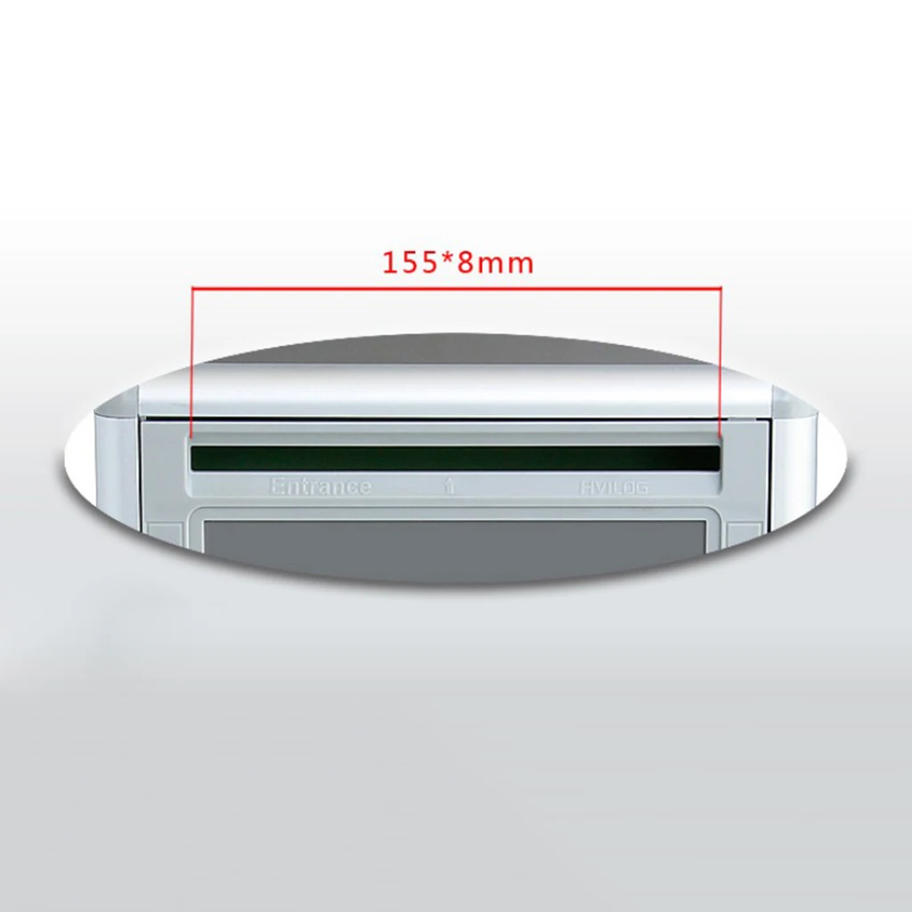 2pcs Aluminium Alloy Mailbox Lockable Letterbox Post Box Wall Mounted for Home Garden Shop Decor Cafe Bar Ornament