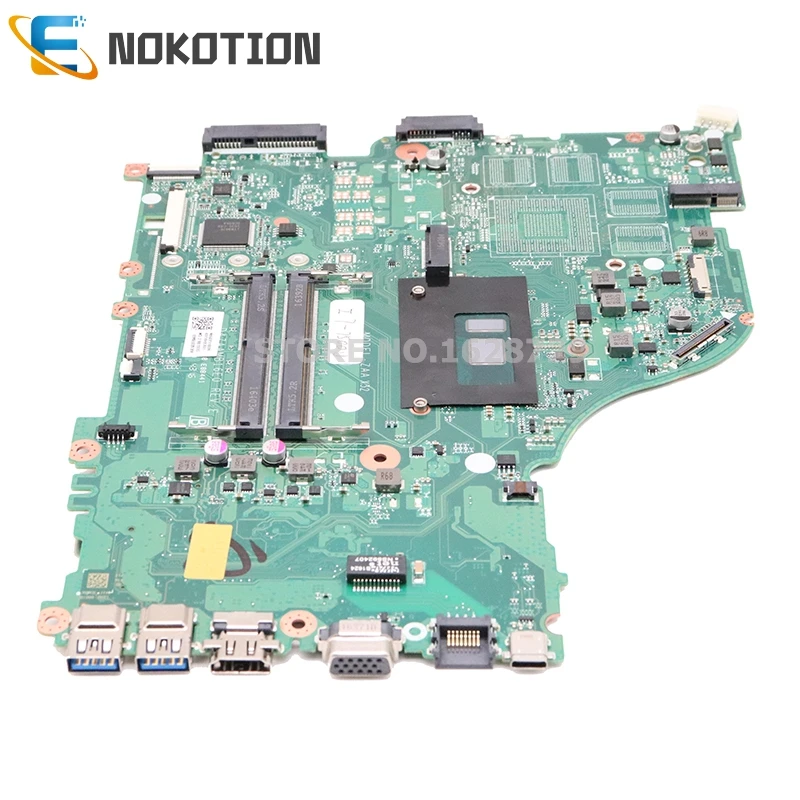 NOKOTION для acer aspire F5-575G Материнская плата ноутбука NBGEP11002 NBGEP110026 DAZAAMB16E0 SR2ZV I7-7500U Процессор DDR4 полный тест