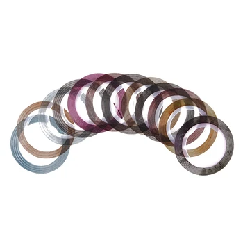 

Mixed 12 Color Nail Art Tips Nail Tape Trim Line Striping Rolls Sticker NEW