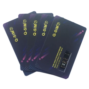 

Support IOS13 Q-SIM 7 for iphone 6, 6 plus, 7, 7 plus, 8, 8 plus, X, MAX, IX XR, XS 5G LTE Dual Sim Card Adapter 5pc/lot