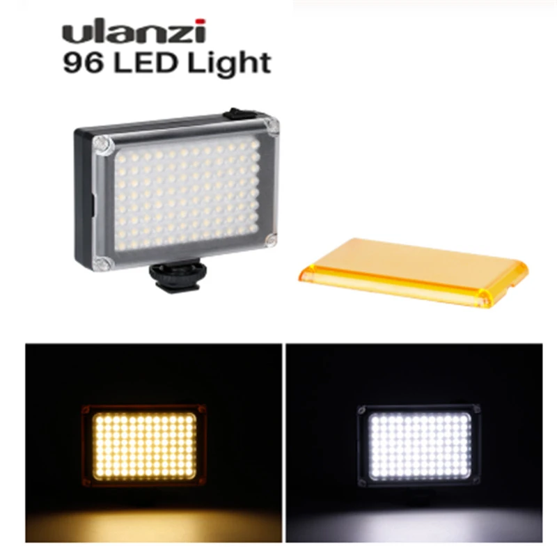 

In Stock Russia Ulanzi 96 112 LED Video Light Photo Lighting on Camera Cold Shoe Lamp for iPhone X 8 Camcorder Canon Nikon DSLR