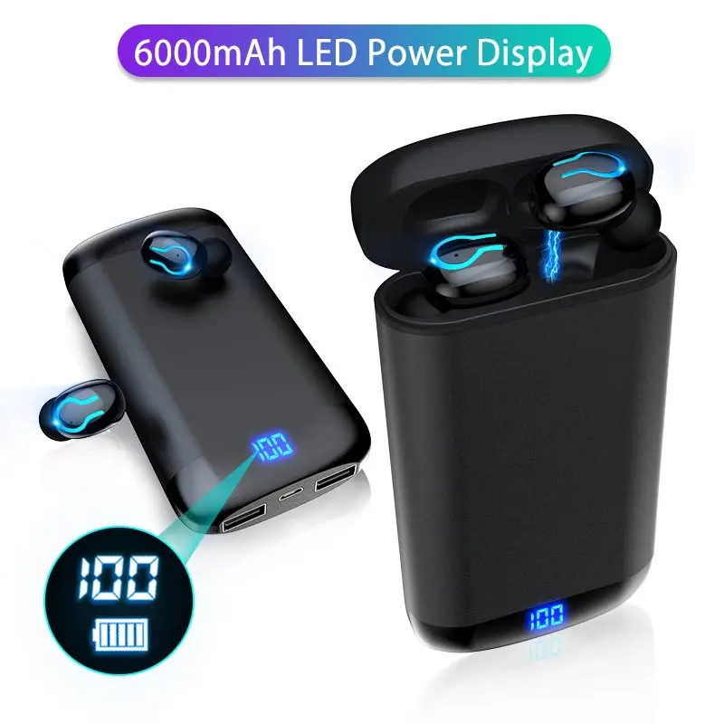 Наушники Q66 Mini Bluetooth 5 0 TWS беспроводные наушники спортивные с водонепроницаемым