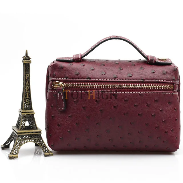 Ostrich Maroon(S) Дизайн клиента, сумка, модная женская, любимая, Страус/змея/крокодиловый узор, клатч, сумки Ins,, сумочка, модная, женская, Ева - Цвет: Ostrich Maroon(S)
