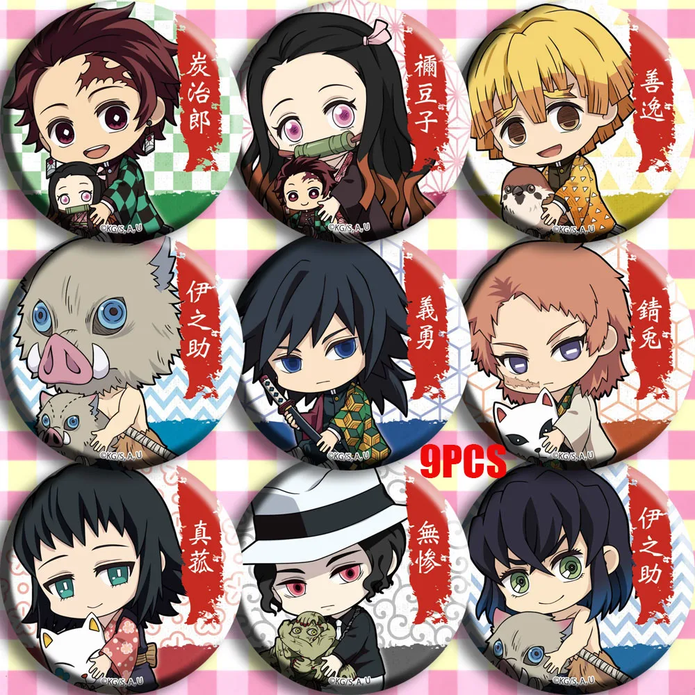 Японское аниме Demon Slayer: Kimetsu no Yaiba Kamado Tanjirou значок для косплея Мультяшные значки