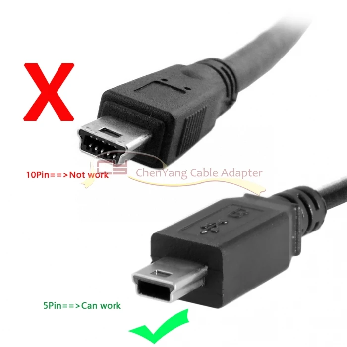 CY Chenyang Mini USB 5P папа-мама Удлинительный Кабель-адаптер 50 см