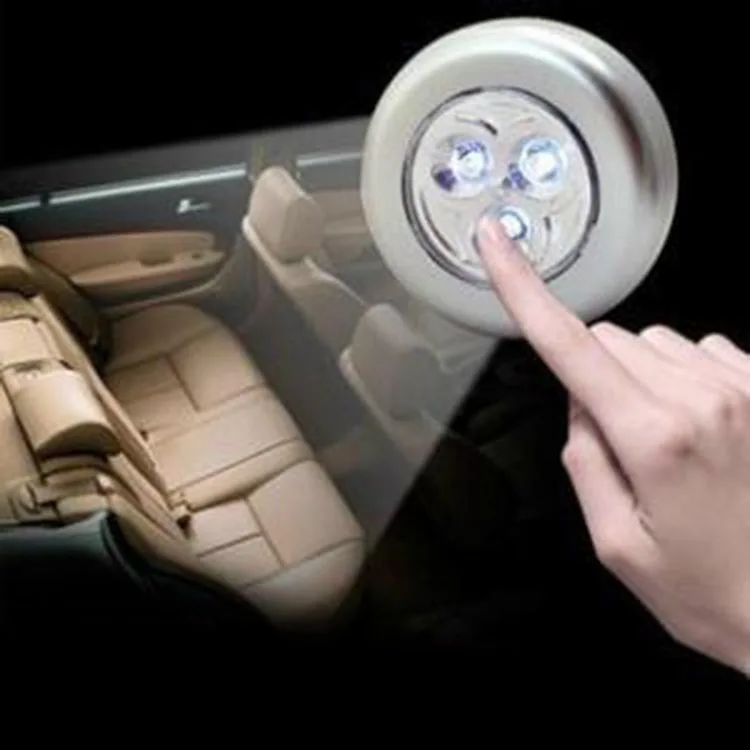 3 led аварийный светильник для дома, путешествий, 4,5 в, липкий, сенсорный, на батарейках, высокое качество, АБС-пластик, автомобильный светильник для багажника