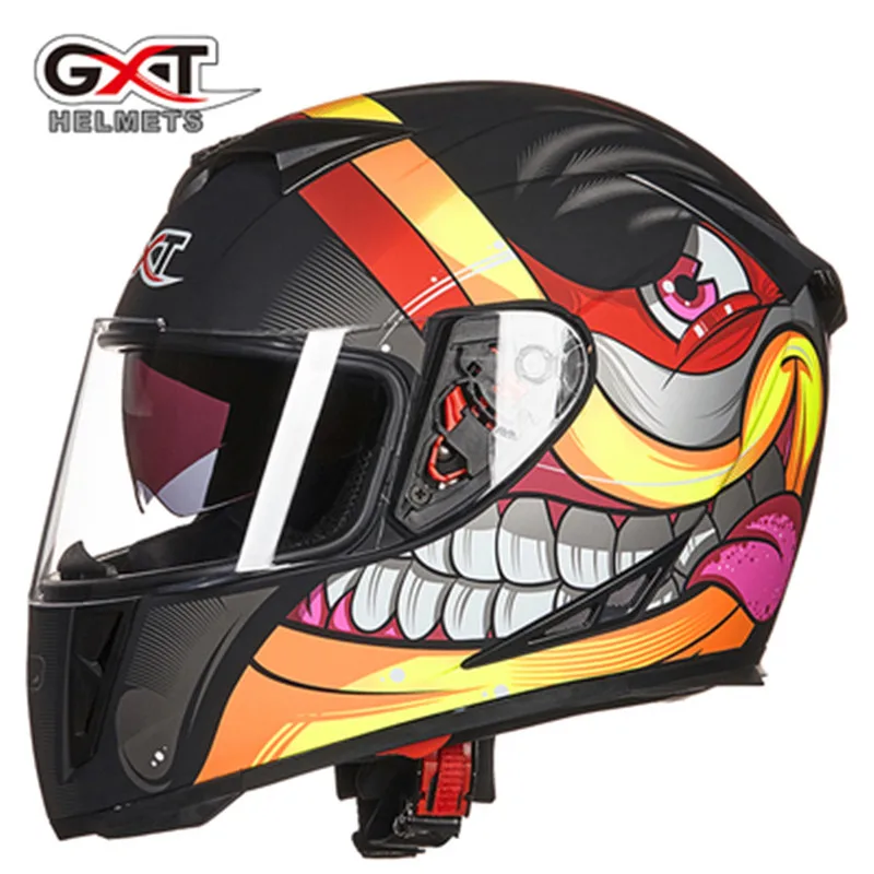 Мото шлем Capacete, Мото шлем GXT 158 Полнолицевой шлем гоночный мотоциклетный шлем с двойными линзами шлем для мотокросса/20 цветов - Цвет: Design 16