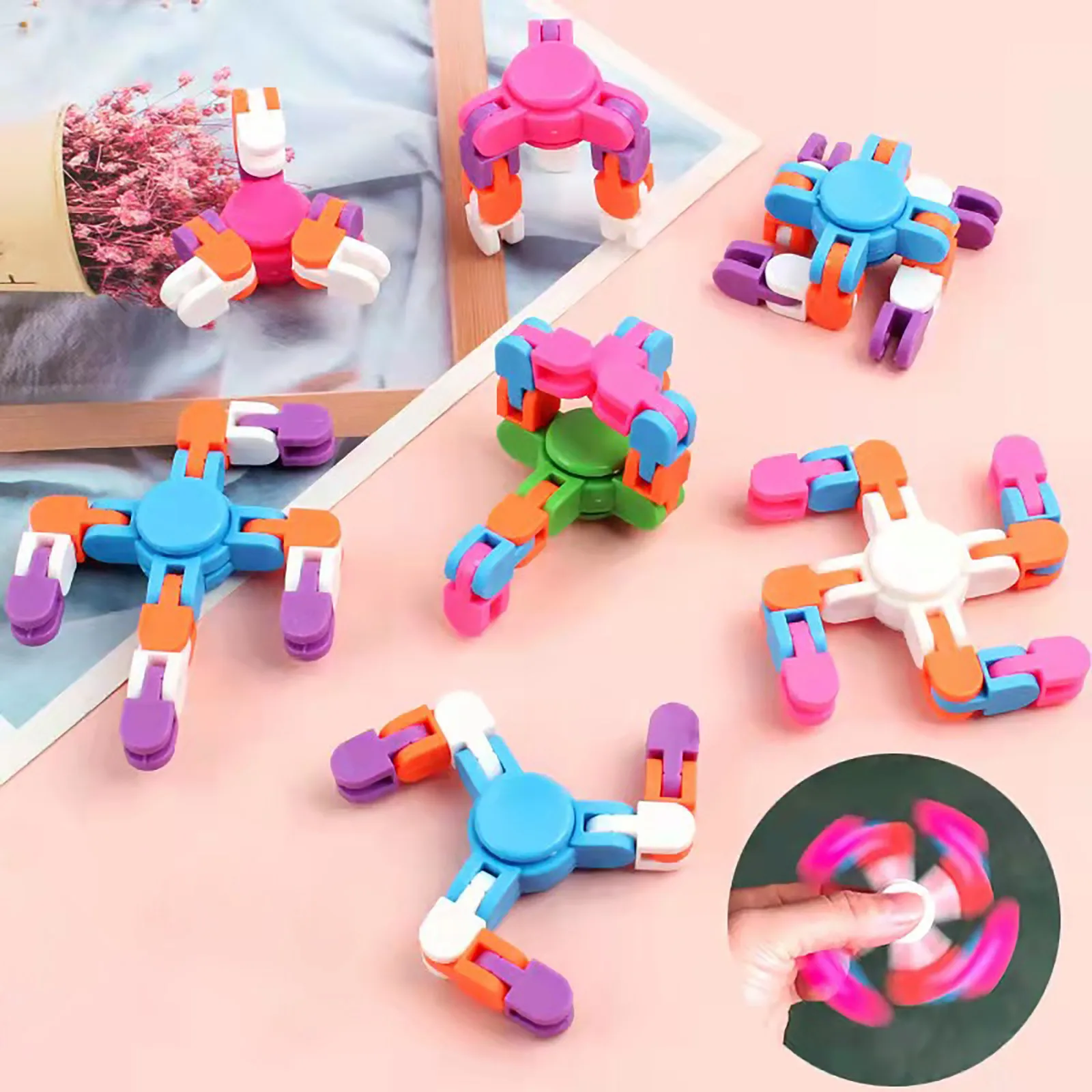 Пальцевой гироскоп игрушки на палец Gyro сенсорные Пальцы для детей Diy